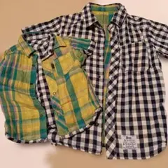 エフオーキッズ F.O.KIDS リバーシブルシャツ チェックシャツ 兄弟セット