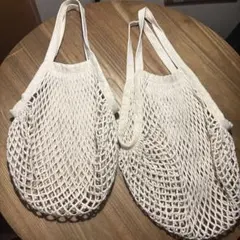 無印良品 コットン　メッシュバッグ 2枚セットのサムネイル