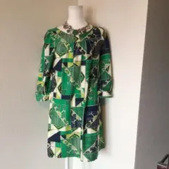 y2k00s archive 総柄レトロワンピース　itimi 森ガール　平成