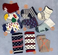 ベビー靴下　ベビーレッグウォーマー　9セット