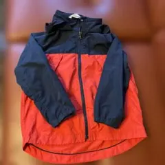 GLOBAL WORK フード付きジャケット ネイビー/レッド