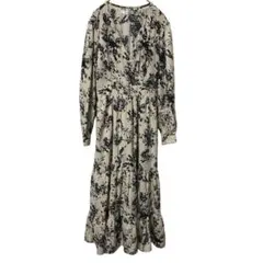 フィフス フラワープリント ロングスリーブ ワンピース 花柄 長袖