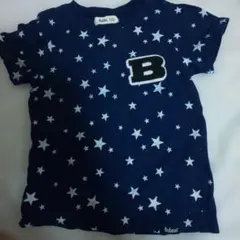 キムラタン ボブソン 男の子 半袖 Tシャツ 120cm ネイビー 星柄