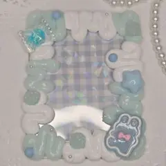 ミルキーブルーのうさぎさんトレカケース୨୧