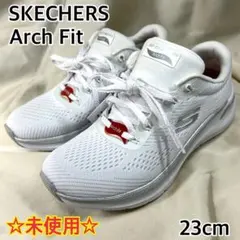 【未使用】SKECHERS Arch Fit タグ付き ホワイト 23