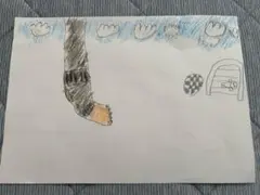 子どもが描いた絵　サッカーのイラスト