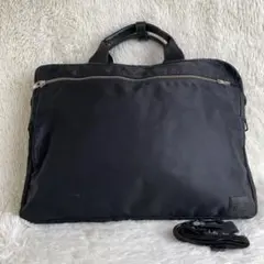 訳あり ポーター ビジネスバッグ 2way ブリーフケース 黒 A4可