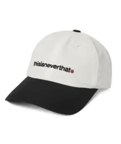 thisisneverthat ベースボールキャップ ホワイト/ブラック