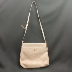 【美品】COACH コーチ シグネチャー ショルダーバッグ ベージュ 斜め掛けのサムネイル