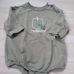 はらぺこあおむし ロンパース オリーブグリーン