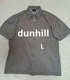 Dunhill ダンヒル 半袖 ポロシャツ メンズ L 黒 訳あり(衿に汗染み