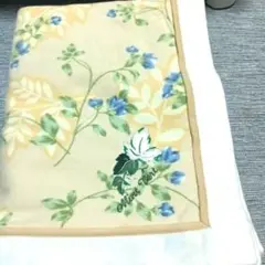 綿毛布、Mint Vert 花柄ブランケット 140x200cm