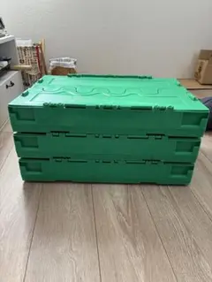 緑色の折りたたみプラスチックコンテナ