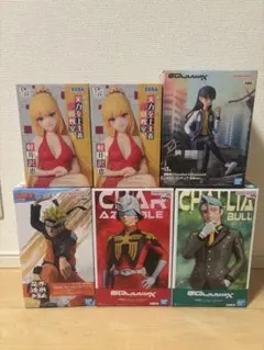 適当プライズフィギュア6点　 まとめ売り ジークアクス3点開封済