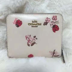 COACH ★大人気★ ビルフォールド ウォレット レディバグ フローラル