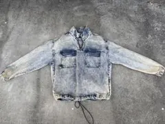 プルオーバー デニムジャケット 淡いブルー