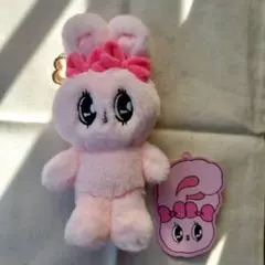 ポップアップストアエスターバニーぬいぐるみキーホルダーマスコット☆ピンク