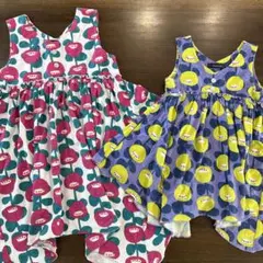 カルディア　花柄　お揃い　ワンピース　90 120 変形