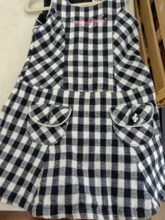 mezzo piano メゾピアノ チェック柄 ノースリーブワンピース 120
