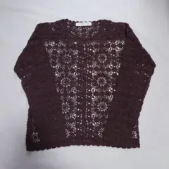 KETTY レース編み モチーフ カーディガン