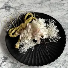 ドライフラワー髪飾り　卒業式　成人式　結婚式　七五三　桜色