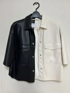 Bershka ハーフ＆ハーフレザージャケット