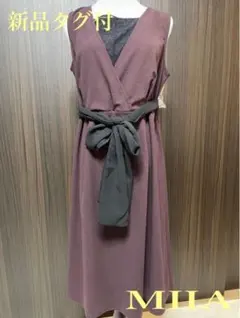 新品タグ付　MIIA 大きいサイズ　ミーア　ワンピース　伸縮性　パーティ　ドレス