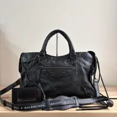 美品　BALENCIAGA City 505550 ロゴプリント　2wayバッグ