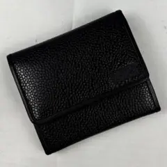 美品 クリスチャンディオール レザー コインケース ホック ロゴ型押し ブラック