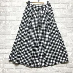 レプシィム ロングスカート M 美品 ギンガムチェック モノクロ ガーリー