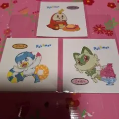 ポケモンパンシール　第205弾　ホゲータ、クワッス、ニャオハ