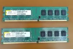 CFD W2U800CQ-1GLZJ DDR2 1GB×2枚 PC用メモリのサムネイル