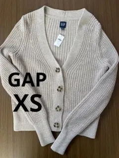 【新品未使用】GAP ベージュ 長袖カーディガン XXSサイズ