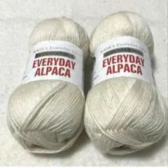 NASKA EVERYDAY ALPACA ホワイト系 2玉