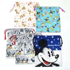 ディズニー ミッキー ミニー ドナルド デイジー ポーチ 5点セット