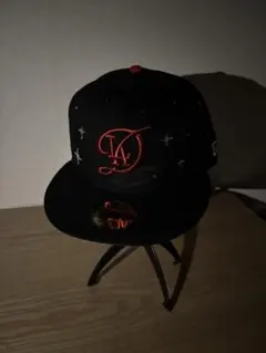 ジュエルカスタムキャップ LAドジャース ブラック×レッド