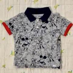 【美品】babyGAP＜80＞Disney　半袖ピケポロシャツ