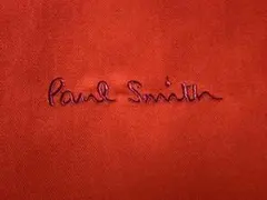 Paul Smith 13x25cm ロゴ刺繍収納袋 赤色