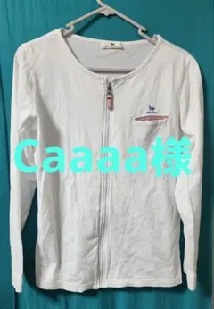 DOG DEPT ジップアップ トップス ホワイト　Size М
