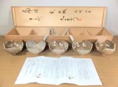 唐津焼の人気作家中里隆作 白花形向付(小皿)5枚セット - メルカリ