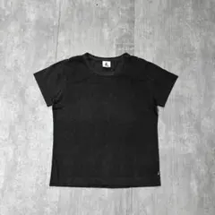 D787 45rpm Tシャツ 半袖カットソー クルーネック 墨黒 黒 無地のサムネイル