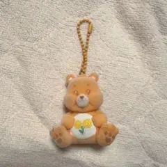 ケアベア　フレンドベア　キーホルダー　オレンジ　ガチャガチャ