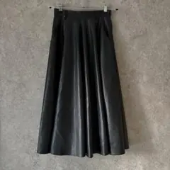 tnewties フェイクレザースカート　ブラック