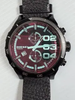 カラフルな美品❗️DIESEL・DZ・レインボー・クロノグラフ・クォーツ・アナログ