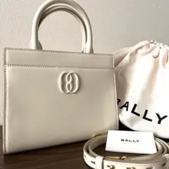 BALLY バッグ 2way ハンドバッグ ショルダー オフホワイト