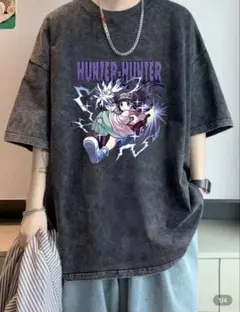【新品未使用・L】HUNTER×HUNTER キルア アルカ Tシャツ ブラック