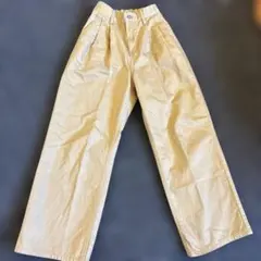gu タックワイドパンツ