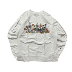 古着　champion ルーニーテューンズ　ロンT リバースウィーブ　Sサイズ
