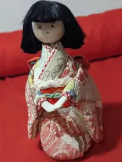 創作ねこさん人形 古布 着物 ちりめん ハンドメイド ちりめん細工