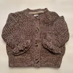 新品 ブラウン ニットカーディガン 12-18ヶ月